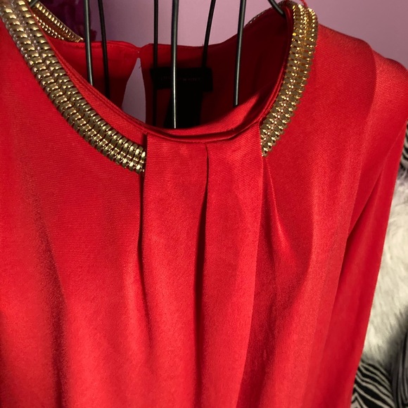 Red and Gold Blouse - Picture 3 of 4